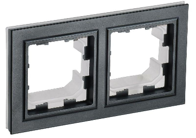 Рамка 2-м IP44 BRITE РУ-2-БрЧ-44 черн. IEK BR-M22-44-K02